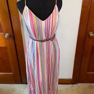 Striped dress with POCKETS